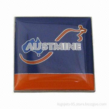 Lapel Pins with Silk-screen, Offset Printing, and Epoxy Dome